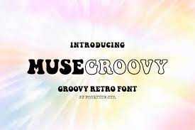 Beispiel einer Muse Groovy-Schriftart